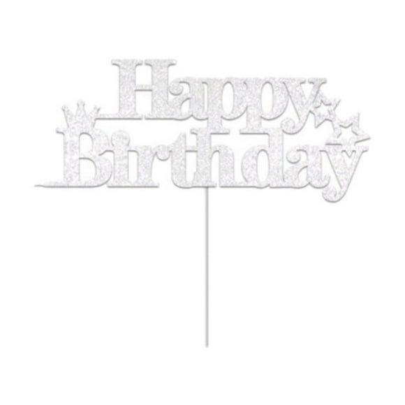 Lloopyting 10*Birthday Cake Inserts, 10*Paper Sticks, 10*Glue Clearance！ Birthday Cake Insert F Cake Decorating Kit Cake Decorating Supplies,Kitchen Decor,Kitchen Essentials,Kitchen Gadgets