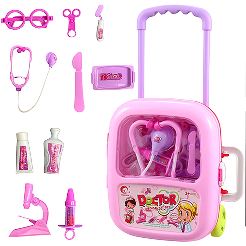 Kids Doctor Nurse Kit Set Toy Children Pretend Play Tools Work Travel Xmas Toys 