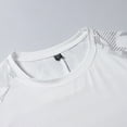 thumbnail image 6 of T-shirts for Men Ice Silk T-shirt Breathable Round Neck Short Sleeved Casual Sports T-shirt White XL Mens Tops, 6 of 6