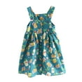 thumbnail image 2 of Herrnalise Summer Baby Girls Sleeveless Sling Pocket Dress Colorful Fruit Print Children's Clothing rollbacks, 2 of 9