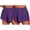 Purple, variant on Hrsba Pack of Shorts for Women, 2 PC Solid Color Elastic Waist Side Ruffled Summer Casual Shorts Comfortable Daily Wear