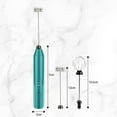 thumbnail image 3 of Uncahome Milk Frother Wand Drink Mixer - Handheld Milk Frother Electric Whisk - Easy-Clean Stainless Steel Frother Wand & Mini Blender - Electric Coffee Frother for Milk Coffee Lattes, 3 of 8