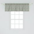 thumbnail image 2 of Ambesonne Geometric Window Valance, Thin Lines with Dots, 54" X 18", Brown Cream Seafoam, 2 of 3
