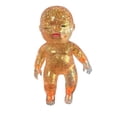 thumbnail image 2 of Stretchy Squeeze Ball, Soft Stress Ball, Squishy Figure Ball, Glitter Filled Squishy Do-Ll Stress Relief Toy, Slow Rising Stretchy Squeeze Fidget Toy for Anxiety Relief, Golden-Closed Style, 2 of 9
