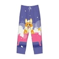 thumbnail image 4 of Easygdp Dog Washes in a Pink Bath Men's Pajama Pant, Sleep Elastic Waistband Lounge Pants - Large, 4 of 9