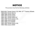 thumbnail image 2 of SIM Front Semi-Metallic Disc Brake Pads SIM-476 for Car Toyota Camry Sienna Lexus Avalon Celica ES300 LS400 SC300, 2 of 8