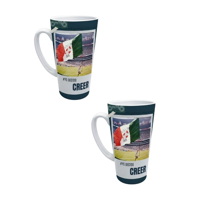Duo de Tazas de cerámica 502 ml diseño México TINK