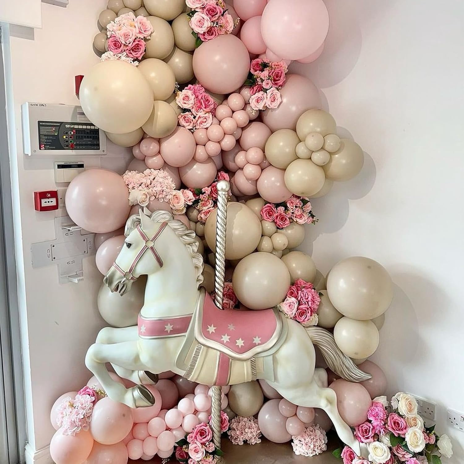 Blush Pink Balloons, 60 Pcs 12 Inches Dusty Pink Double Stuffed Nude Beige Balloon, Retro and Rose Gold  Balloons Set for Girls Bridal Birthday Baby Shower Weddings Party Decoration
