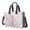 Breast Cancer Ribbon Flower White Pattern, variant on Breast Cancer Ribbon Flower White Pattern Canvas Messenger Tote Bag, Nurse Handbag with Multi Pockets & Removable Strap, Durable Canvas Gifts for Birthday Christmas Thanksgiving