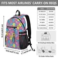 thumbnail image 3 of JIALIOU 14" Laptop Backpack Waterproof Airline Approved Stylish Casual Daypack for Travel Business College Work, Cartoon Teeth, 3 of 8