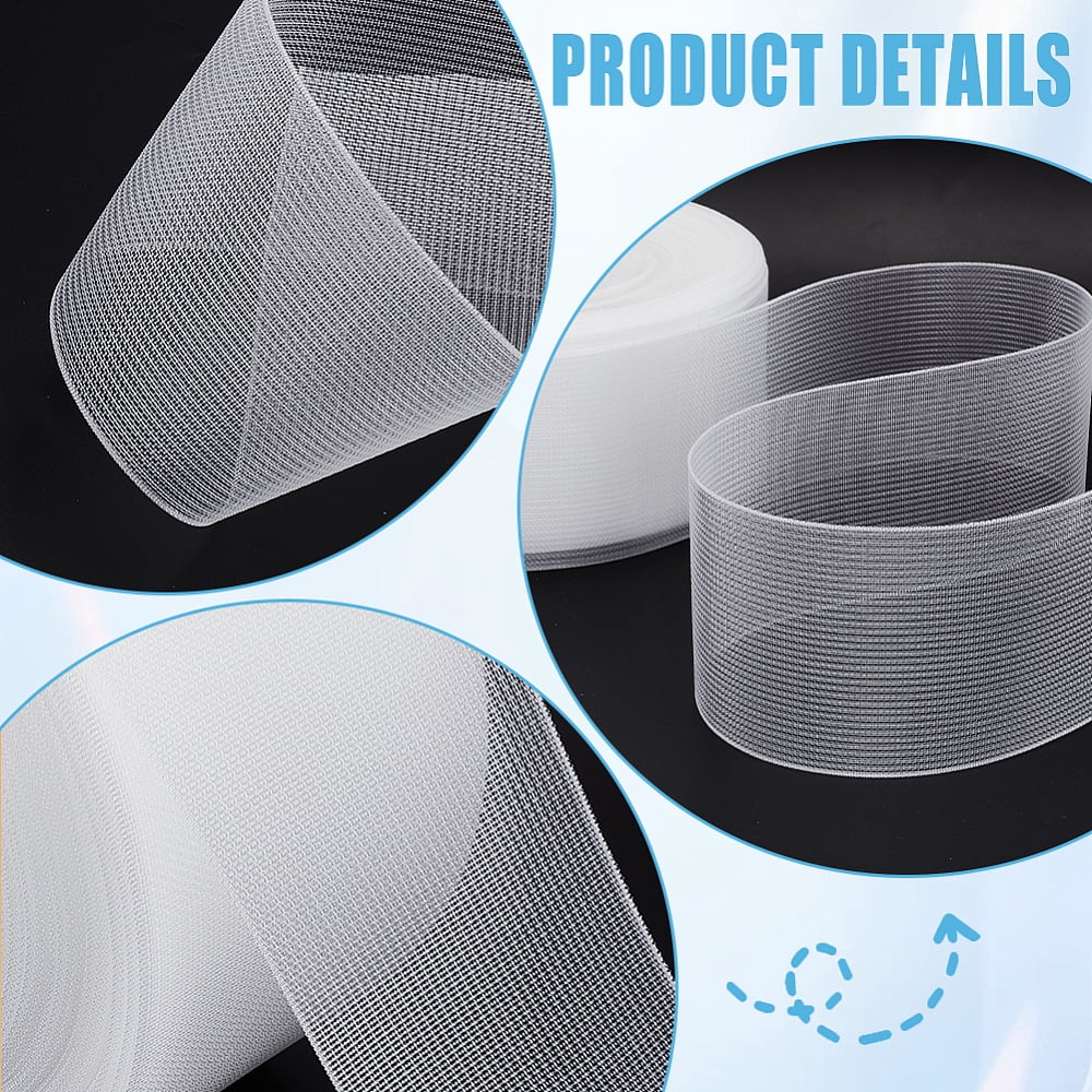 50M Nylon Ribbons Garment Accessories White 3-1/8 inch(80mm) about 54.68 Yards(50m)/Roll DIY