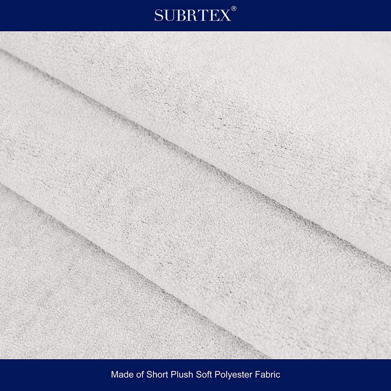 "Subrtex Modern Area Rugs Soft Anti-Stain Durable Carpets (3'×5',White)"