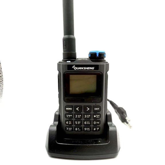 Quansheng UV-K1(5) Dual Band Two Way Radio, 5W High Power VHF/UHF, 200 Channels 10 NOAA Weather Radio, Handheld Walkie Talkie for Ham Radio Outdoor