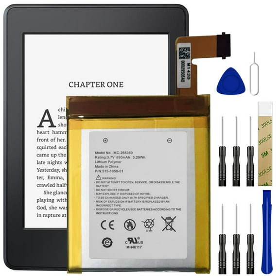 Replacemetn Battery MC-265360 For Kindle 4th Generation D01100 4G eBook Reader Tool