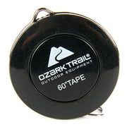 Ozark Trail 60 in Fish Measuring Tape with Push Button Retract, Compact Vinyl Tape Measure for Fishing and Outdoor Use