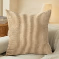 thumbnail image 6 of Blukids Ultra Soft Waffle Weave Pillowcase Standard Size 17"x17", No Insert, Breathable Skin-Friendly Throw Pillow Cover, Decorative Waffle Weave Pillow Case Covers, Khaki, 6 of 8