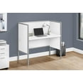 thumbnail image 3 of Monarch Specialties Office Cubicle, 48"l, Desk, Work, Commercial Grade, White Laminate, Silver Metal, Contemporary, Modern, 3 of 4