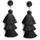 thumbnail image 1 of Pendientes de borla en capas de colores Pendientes colgantes de gota de borla en niveles bohemios para niñas adolescentes Cumpleaños Navidad Amigos Regalo Xemadio LRWJ271-1, 1 of 3
