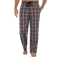 thumbnail image 2 of Fruit of the Loom Men's Raglan Short Sleeve T-shirt and Plaid Pajama Sleep Pant Set, Sizes S-2XL, 2 of 8