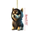 thumbnail image 3 of pstuiky Nuevo producto de Border: colgador de coche navideño para perros, decoración navideña, colgador acrílico para coche, colgador para el hogar, 3 of 3