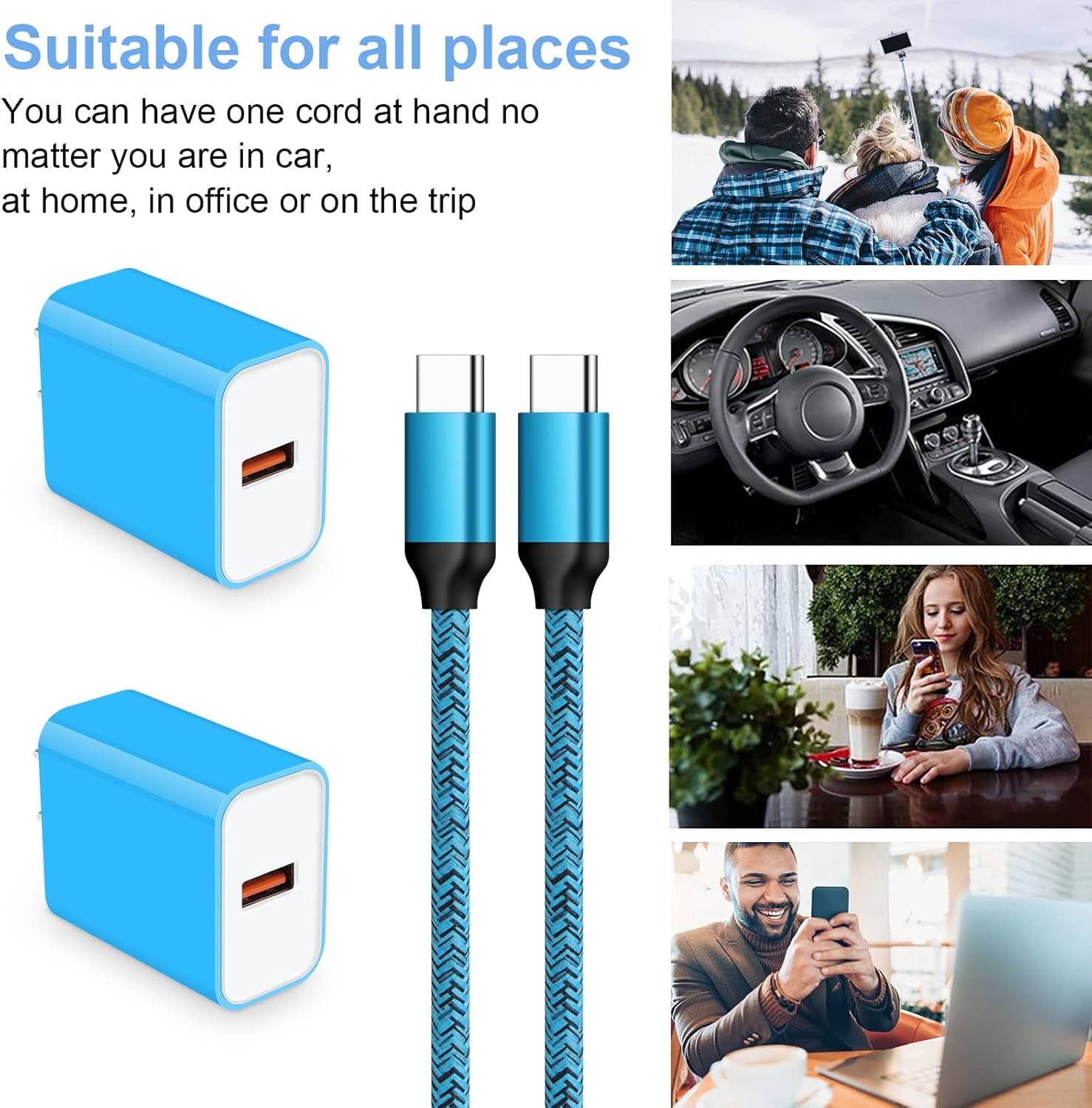 SUMMIT-Google Pixel Fast Charger USB C for Google Pixel 9 Pro XL/9 Pro/9/8 Pro/ 8/7a/7/6a/6/5/4/3,Samsung S25 S24 Ultra/S24/S23/S22/S21/S20,USB C Charger Block Fast Charging with USB C Charging Cable