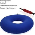 thumbnail image 7 of 1 Pack Inflatable Donut Cushion Seat,Portable Anti Bedsore Cushion,Round Wheelchairs Seat Cushion,Hemorrhoid Seat Pillow with Air Pump,for Tailbone Sciatica Pain Relief (15" Dark Blue), 7 of 7