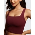 thumbnail image 3 of CRZ YOGA Butterluxe Workout Longline Sports Bras for Women Padded Yoga Camisole Crop Tank Tops, 3 of 5
