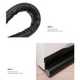 thumbnail image 4 of 96CM Under Door Seal, Cold Protection Soundproof Door Bottom Sealing Strip,Draft Stopper Excluder For Gap Seal-1 side black-96cm, 4 of 6