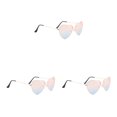 thumbnail image 2 of Gafas de sol de corazón únicas Minnieouse Accesorios de mujer Playa Rojo, 2 of 6