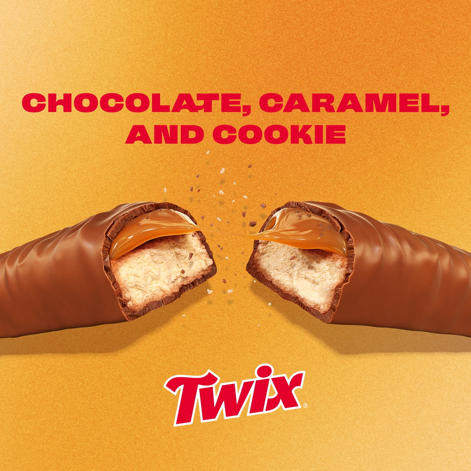 Twix Caramel Minis Size Chocolate Cookie Bar Candy Bag, 35.6 oz/95 count