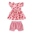 thumbnail image 7 of Soepste 2T Girl Clothes Baby Girls' Clothing Sets Toddler Girl Outfits Baby Girl Summer Clothes Sleeveless Tops And Shorts Clothing Sets, 7 of 7