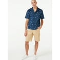 thumbnail image 3 of Free Assembly Men's Short Sleeve Camp Shirt, 3 of 5