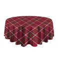 thumbnail image 5 of Christmas Round Tablecloth 60x60in(153x153cm) – Waterproof Polyester Table Cover with Full Print Design, Wrinkle Resistant & Washable for Kitchen Dining Party Decor, 5 of 6