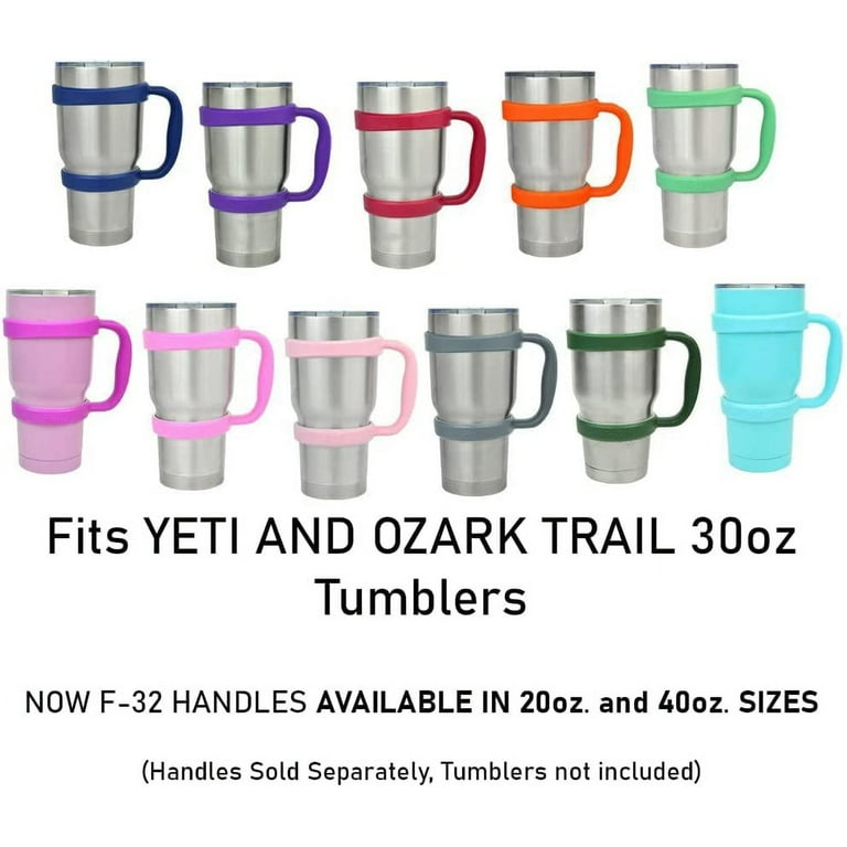 Tumbler Handle Fits for 30 oz Yeti Rambler,RTIC Mug-Previously Design,Sic,OZARK Trail & More Tumbler Travel Mug | BPA FREE(Handle Only) (Navyblue)