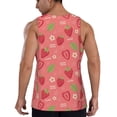 thumbnail image 2 of Sigee Strawberry Floral for Men's Workout Tank Top, Athletic Gym Sleeveless Shirt - Quick Dry, Lightweight, Breathable 3X-Large, 2 of 9