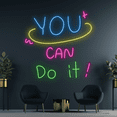 thumbnail image 3 of Glowneon You Can Do It Neon Sign, Motivation Quote Wall Art Decor, 3 of 4