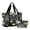 Football Pattern Design, variant on Dry Wet Separated Sports Duffel Handbag Bags, Gym Crossbody Bag with Detachable Strap/Cosmetic Pouch, Vintage Dinosaur Collage