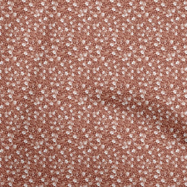 oneOone Cotton Cambric Brown Fabric Florals Craft Projects Decor Fabric Printed By The Yard 56 Inch Wide