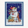 thumbnail image 2 of Christmas Snowman Stamped Stitch Patterns Embroidery  x 30cm, 2 of 8