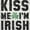 White, variant on Kiss Me Im Irish Classic Saint Pattys Unisex Fleece Graphic Zip Up Hoodie Brisco Brands 5X