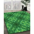 thumbnail image 3 of Ahgly Company Machine Washable Indoor Square Transitional Green Area Rugs, 8' Square, 3 of 7