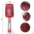 thumbnail image 2 of Hair Brush and Wide Tooth Comb for Wet Curly Hair, Painless Detangling, Blue with Paw Design, 2 of 4