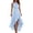 *Light Blue, variant on Women's Halter Neck Ruffle High Low Dress , Ladies' Sleeveless Asymmetrical Formal Dress , Wedding Guest Cocktail Party Dress For Women,Black,S-2XL