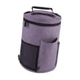 thumbnail image 4 of Bolsa de hombro para tejer, bolsa organizadora para tejer, bolso cilíndrico, bolsa portátil para guardar hilo, bolsa de almacenamiento de lana para púrpura, 4 of 8