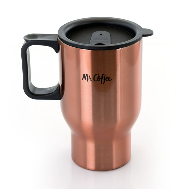 Mr. Coffee Expressway Travel Mug With Lid 16 Oz Stainless Steel