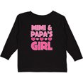 thumbnail image 3 of Inktastic Mimi and Papa Girl Grandchild Valentine Girls Long Sleeve Toddler T-Shirt, 3 of 5