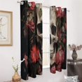 thumbnail image 2 of Blackout Curtains for Bedroom Gothic Skull Lover Full Room Darkening Grommet Curtains for Living Room,Thermal Insulated Ombre Drapes, 2 of 7