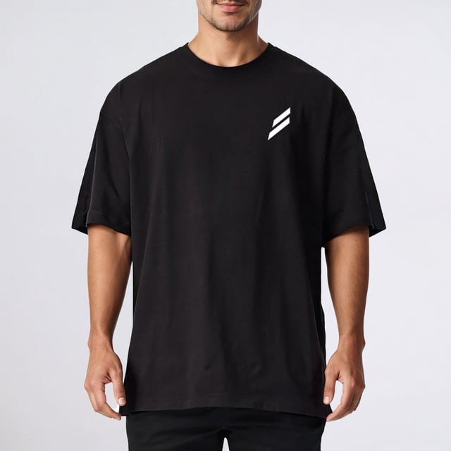 T-shirt Décontracté à Manches Courtes pour Tous les Jours avec Coupe Ample et Épaules Tombantes, Col Rond Respirant, T-Shirt Basique pour Homme
