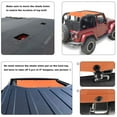 thumbnail image 3 of Shadeidea JK Top Sun Shade compatible with Jeep Wrangler Sunshade (2007-2018) 2 Door Front and Rear-Orange Mesh Screen Cover UV Blocker with Grab Bag - 10 Years Warranty, 3 of 7