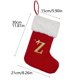 thumbnail image 4 of Artículos De Decoración Navideña Bolsa De Calcetines Navideños Calcetines Navideños Rojos Calcetines Navideños Con 26 Letras Bolsa Navideña Colgante Decorativo Para Árbol De Navidad, 4 of 5